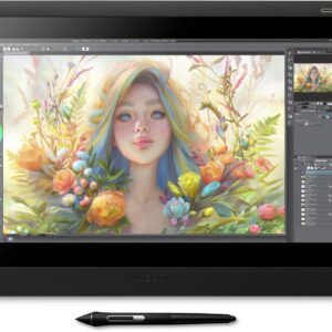 Wacom Cintiq 16 Drawing Tablet with Screen, 15.4" Full HD Display Graphic Arts Tablet Includes Pro Pen 2 w/ Tilt Response, Graphic Design Animation Display Pad for Mac, PC