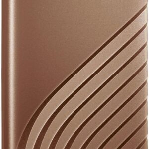 Western Digital 2TB My Passport SSD Portable External Solid State Drive, Gold, Sturdy and Blazing Fast, Password Protection with Hardware Encryption - WDBAGF0020BGD-WESN