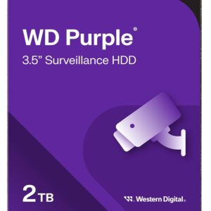 Western Digital 2TB WD Purple Surveillance Internal Hard Drive HDD - SATA 6 Gb/s, 64 MB Cache, 3.5" - WD23PURZ