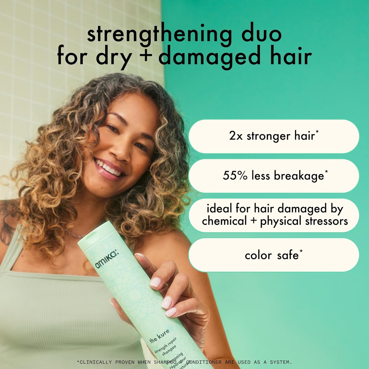 amika the kure strength repair shampoo - Image 2
