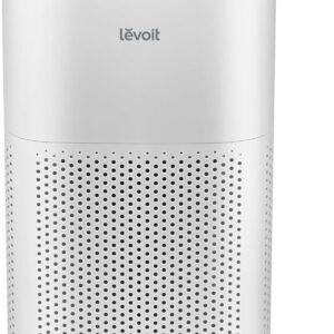 LEVOIT Air Purifiers for Home, Large Room Up to 2933 Ft² With HEPA Sleep Mode, AHAM VERIFIDE, Smart WIFI, PM2.5 Monitor, 3-in-1 Filter For Smoke, Pet Allergies, Dust, Alexa Control, Core 600S-P, White