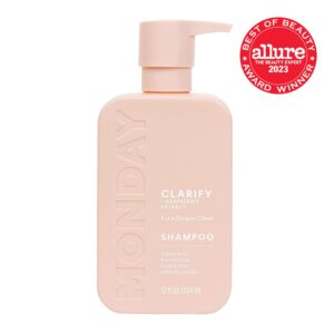 MONDAY HAIRCARE CLARIFY Shampoo with Grapefruit Extract & Ceramides for Oily Hair Prone to Build-up 354 mL