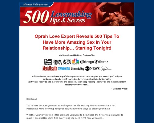 500 Lovemaking Tips