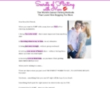 Secrets of Flirting With Men – By Mimi Tanner
